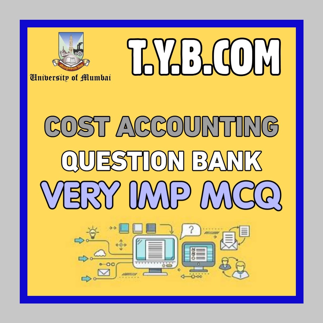 Cost Account MCQ PDF | T.Y.B.com cost accounting mcq with answers pdf