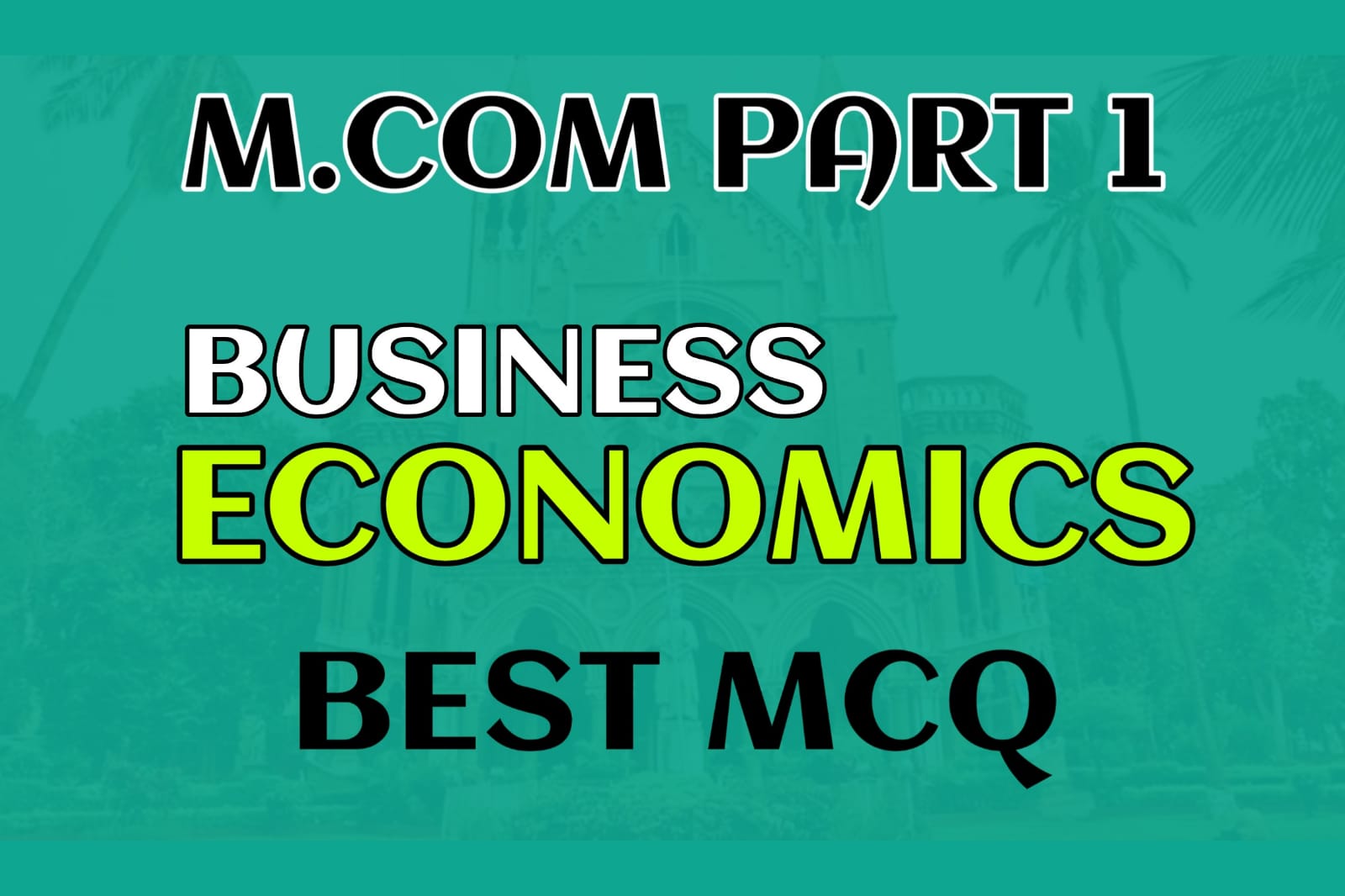 economics of global trade and finance m.com part 1 mcq pdf