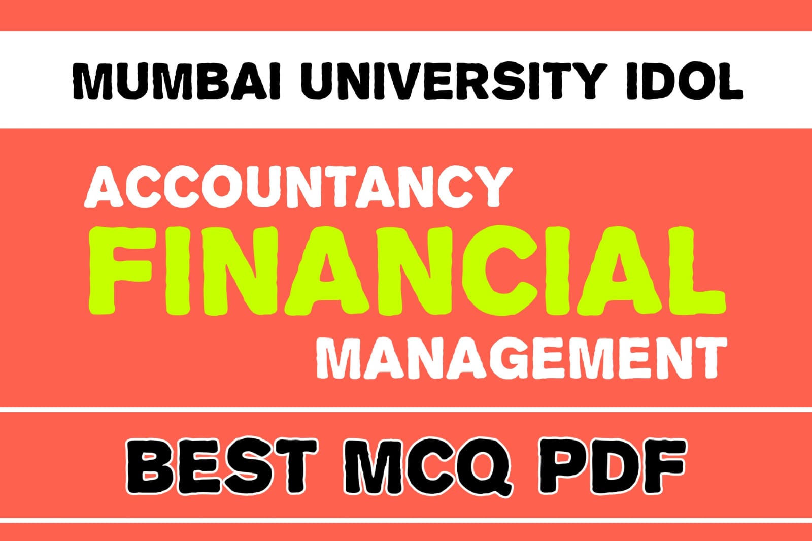 F.Y.B.Com Accountancy And Financial Management MCQ PDF