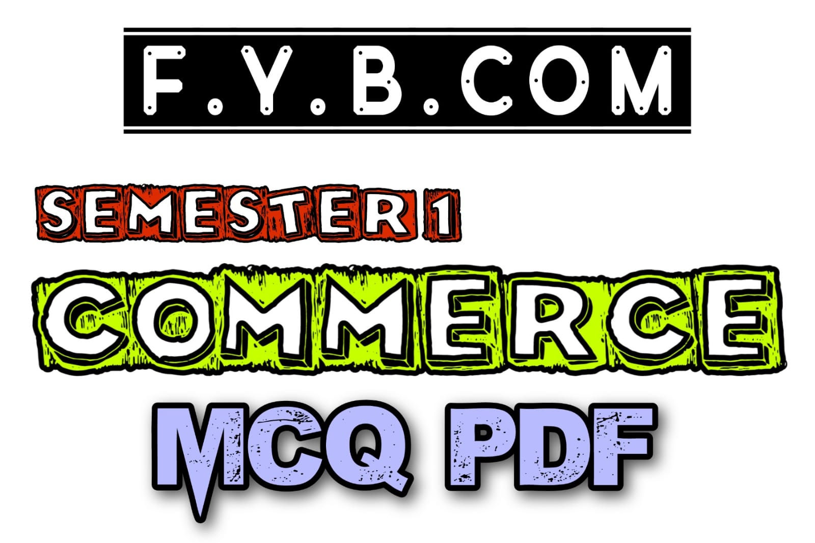 F.y.b.com sem 1 commerce mcq pdf