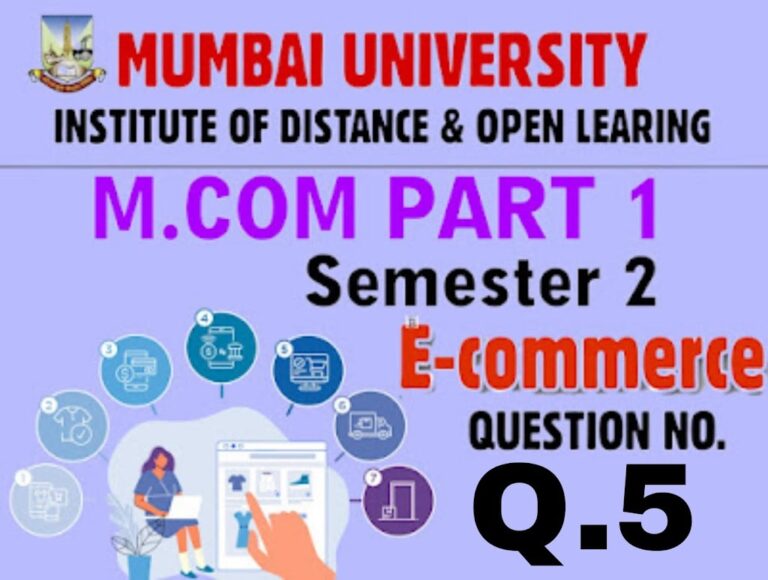 E-commerce m.com sem 2 important questions and answers pdf