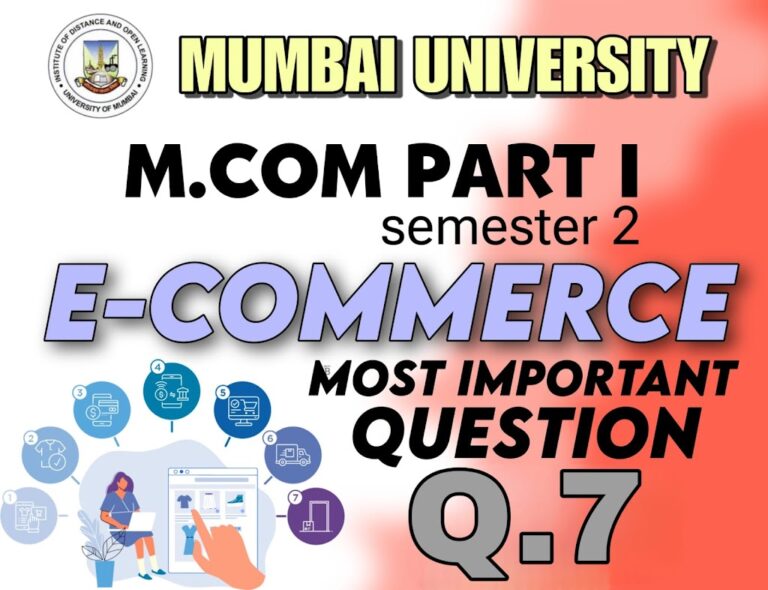 e- commerce m.com question papers with answers pdf mumbai university