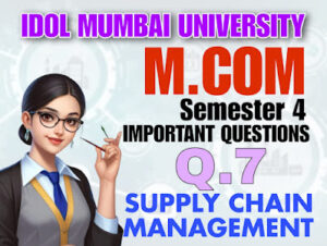 business management M.com supply chain management Important question