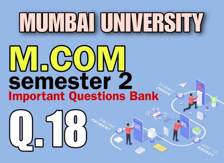 M.com Part 1 E commerce important questions unit wise